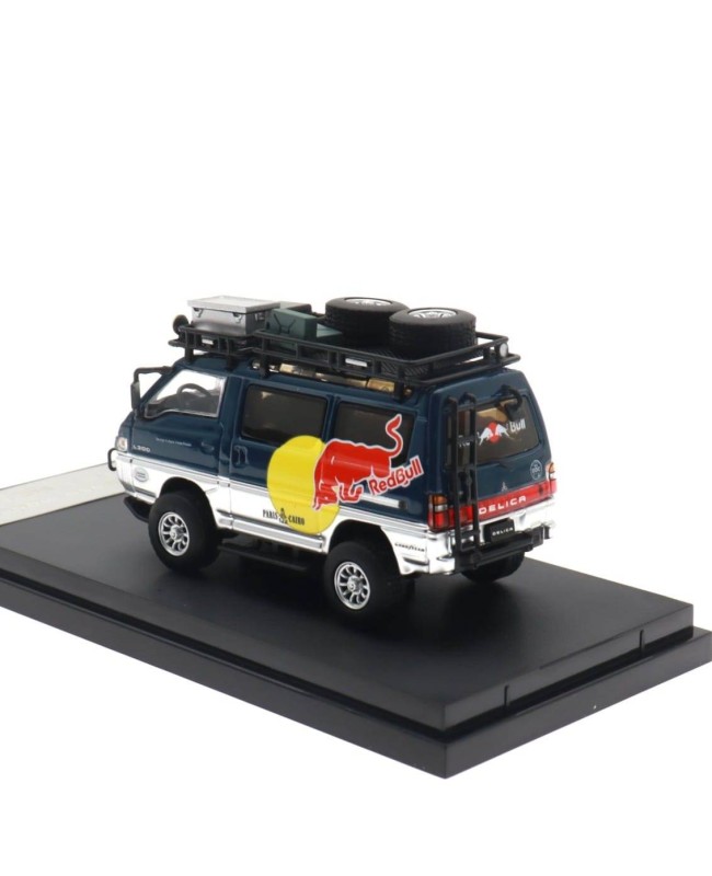 (預訂 Pre-order) Autobots Models 1:64 Delica Star Wagon, 4x4 off-road modified version (Diecast car model) 限量399台 Red Bull