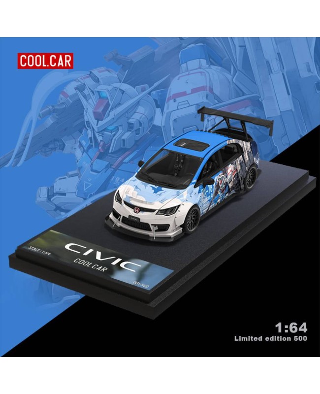 (預訂 Pre-order) COOL Car 1/64 Honda Civic (Diecast car model) 限量500台 Blue 普通版