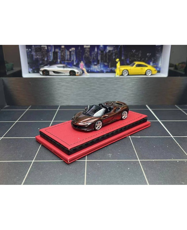 (預訂 Pre-order) ART 1/64 Ferrari SF90 (Resin car model) 限量199台 變色棕敞篷