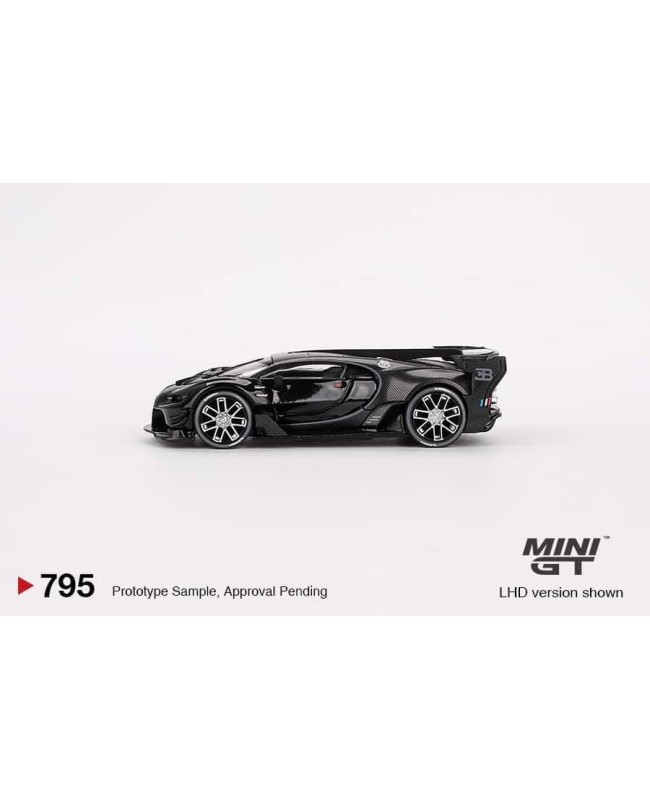 (預訂 Pre-order) MINI GT 1/64 MGT00795-L Bugatti Vision Gran Turismo Black (Diecast car model)