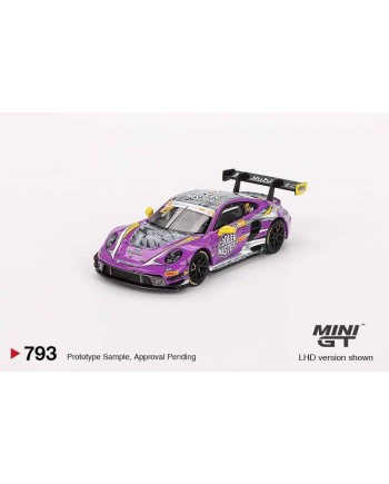 (預訂 Pre-order) MINI GT 1/64 MGT00793-L Porsche 911 GT3 R #27 HubAuto Racing 2023 FIA GT World Cup 70th Macau Grand Prix (Diecast car model)