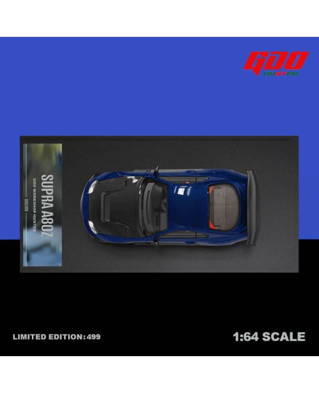 (預訂 Pre-order) GDO x TM 1/64 SUPRA A80Z (Diecast car model) Blue Black cover 普通版