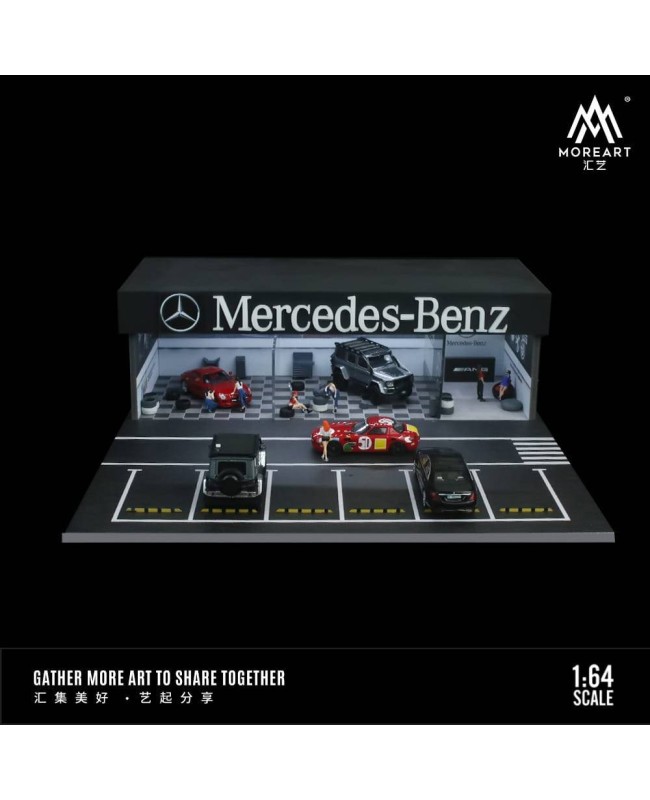 (預訂 Pre-order) MoreArt 1/64 LIGHT EDITION ASSEMBLY AND MODIFICATION SHOP Mercedes-Benz MO936108