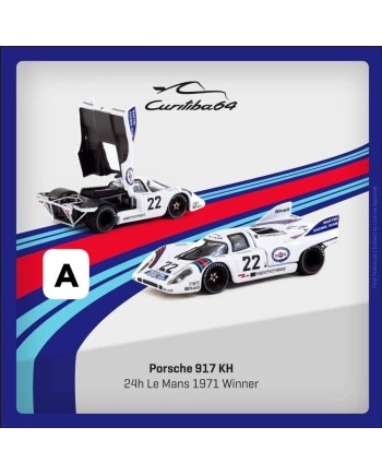 (預訂 Pre-order) Curitiba64/ Tarmac 1/64 CWB64-002-LMW22 - Porsche 917 KH 24h Le Mans 1971 Winner #22 (Diecast car model)