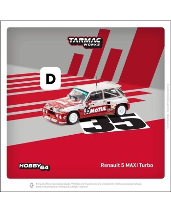 (預訂 Pre-order) Curitiba64/ Tarmac 1/64 T64-TL061-87EHC35 - Renault 5 Maxi Turbo European Hill-Climb Championship 1987 Giovanni Rossi (Diecast car model)