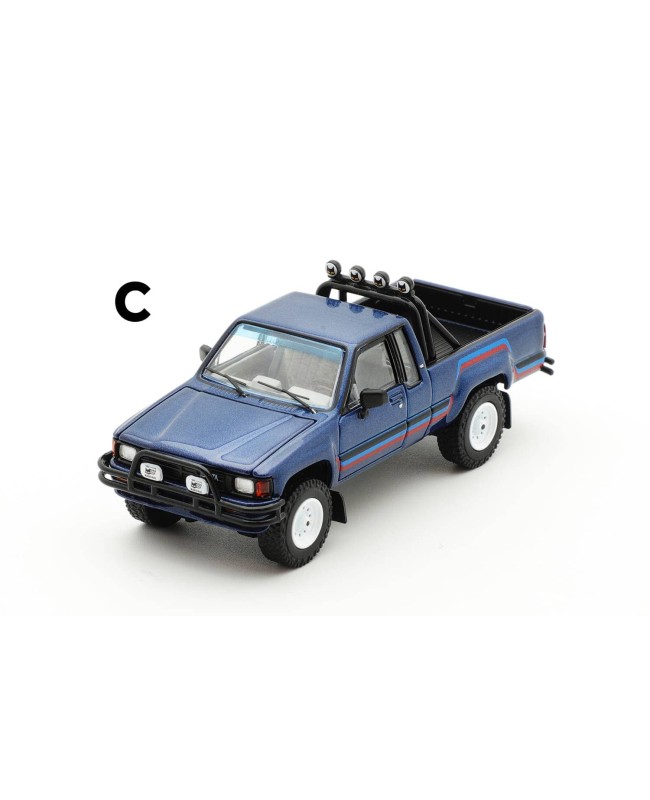 (預訂 Pre-order) GCD 1/64 1985 Toyota Hilux SR5 (Diecast car model) Blue  KS-062-398
