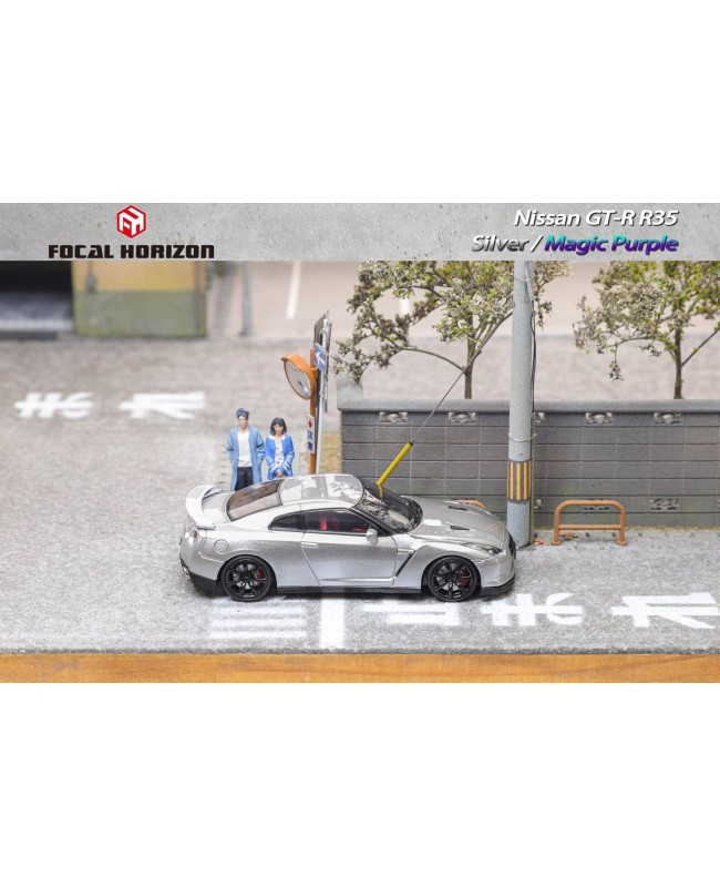 (預訂 Pre-order) Focal Horizon FH 1:64 GT-R R35 (Diecast car model) 限量999台 Silver 銀色