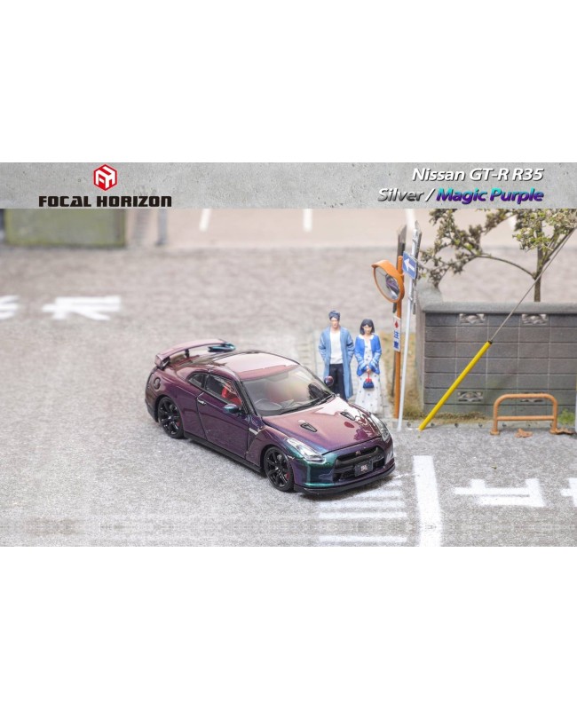 (預訂 Pre-order) Focal Horizon FH 1:64 GT-R R35 (Diecast car model) 限量999台 Magic Purple 變色紫
