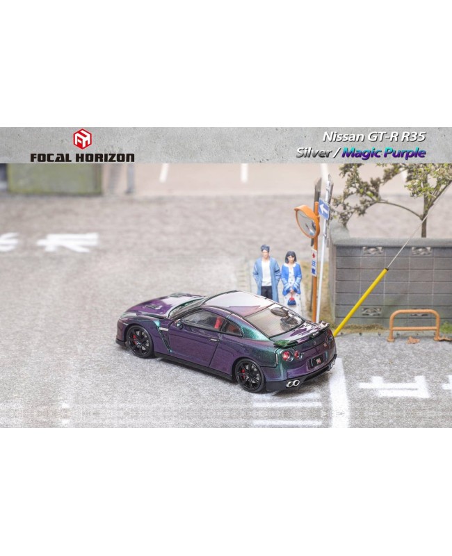 (預訂 Pre-order) Focal Horizon FH 1:64 GT-R R35 (Diecast car model) 限量999台 Magic Purple 變色紫