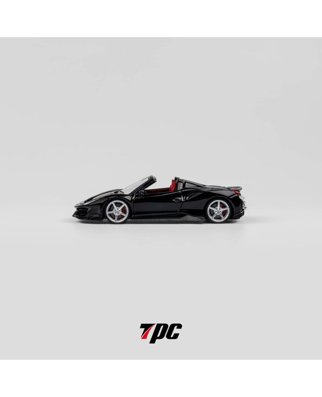 (預訂 Pre-order) TPC 1/64 Novitec 488 Roadster version (Diecast car model) 限量300台 Metallic Black / red interior