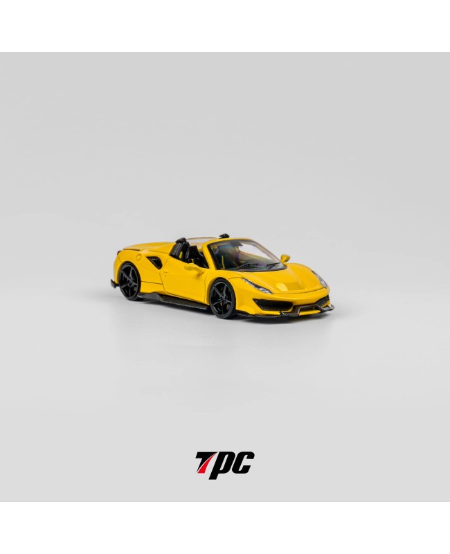 (預訂 Pre-order) TPC 1/64 Novitec 488 Roadster version (Diecast car model) 限量300台 Yellow / black interior
