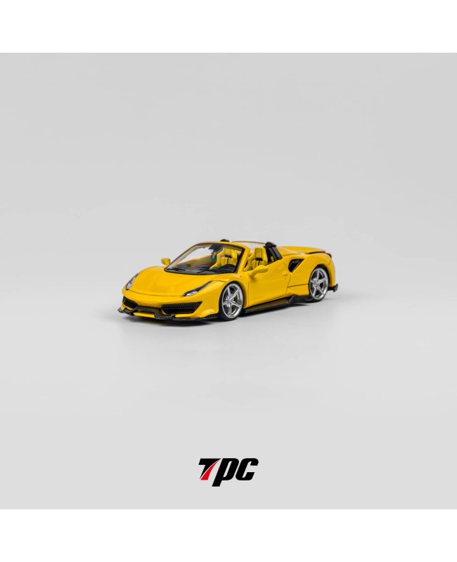 (預訂 Pre-order) TPC 1/64 Novitec 488 Roadster version (Diecast car model) 限量300台 Yellow / yellow interior