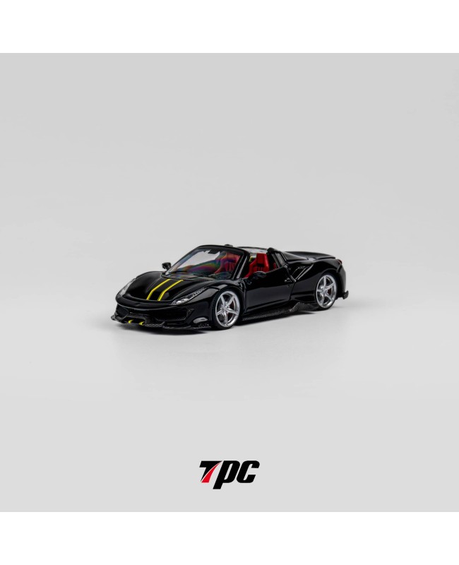 (預訂 Pre-order) TPC 1/64 Novitec 488 Roadster version (Diecast car model) 限量300台 Metallic Black / red interior