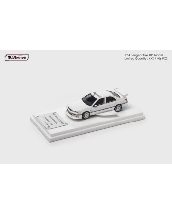 (預訂 Pre-order) MK Miniatures 1/64 Peugeot Taxi 406 / 407 White Color (Resin car model) Peugeot Taxi 406 (限量406台)