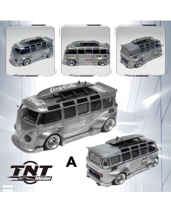(預訂 Pre-order) TNT Model 1/64 VW T1 Bus RWB Raw Zamac Chase (Diecast car model) 限量599台 Coca-Cola