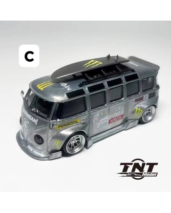 (預訂 Pre-order) TNT Model 1/64 VW T1 Bus RWB Raw Zamac Chase (Diecast car model) 限量599台 Monster