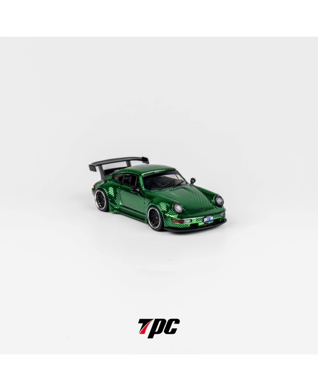 (預訂 Pre-order) TPC 1/64 RWB964 (Diecast car model) 限量300台 Chrome green