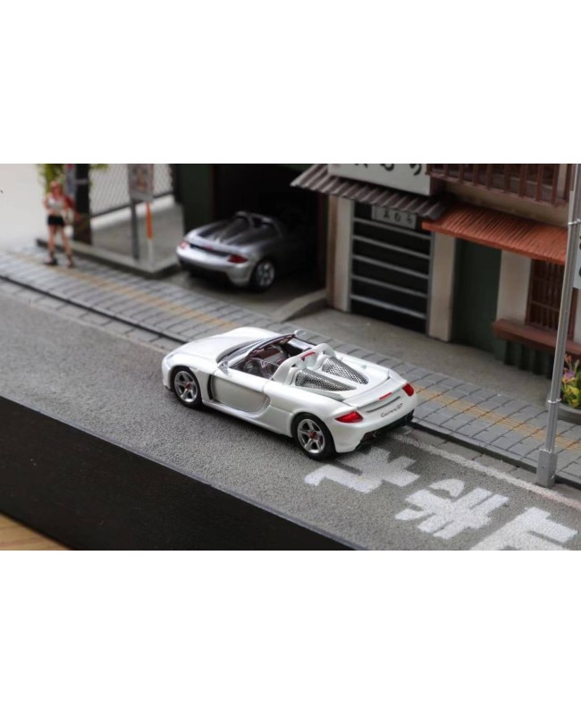 (預訂 Pre-order) Funny Model 1/64 Porsche Cerrera GT (Diecast car model) 限量599台 Pearl White