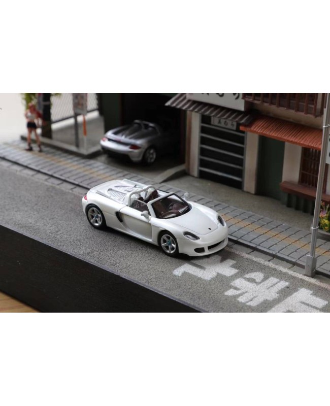 (預訂 Pre-order) Funny Model 1/64 Porsche Cerrera GT (Diecast car model) 限量599台 Pearl White