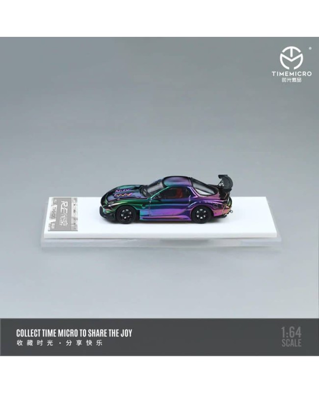 (預訂 Pre-order) TM 1/64 Mazda RX7 Chromed color (Diecast car model) 限量999台 TM647003 Chrome purple