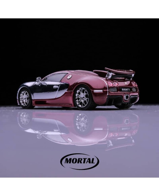 (預訂 Pre-order) Mortal 1/64 Bugatti Veyron (Diecast car model) Chrome red