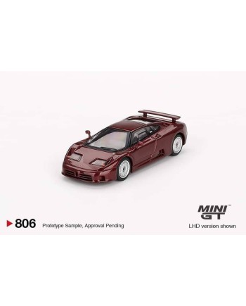 (預訂 Pre-order) Mini GT 1/64 MGT00806-L Bugatti EB110 GT Dark Red Metallic LHD (Diecast car model)