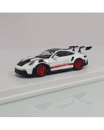 (預訂 Pre-order) LMLF 1/64 Porsche 911 992 GT3 RS 7 (Diecast car model) 限量499台 White and red