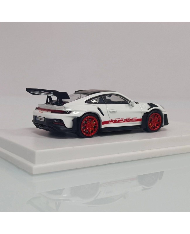 (預訂 Pre-order) LMLF 1/64 Porsche 911 992 GT3 RS 7 (Diecast car model) 限量499台 White and red