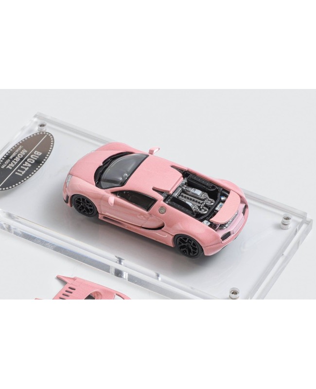 (預訂 Pre-order) Mortal 1/64 Bugatti Veyron Super Sport (Diecast car model) 限量699台 Carbon Pink