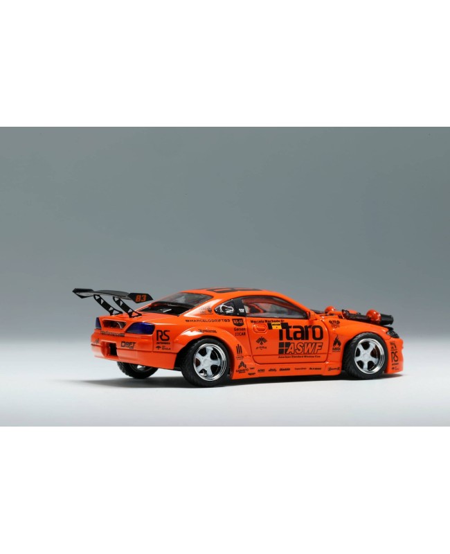 (預訂 Pre-order) YS 1:64 modified S15 orange 4.0 V8 engine (Diecast car model) 限量999台