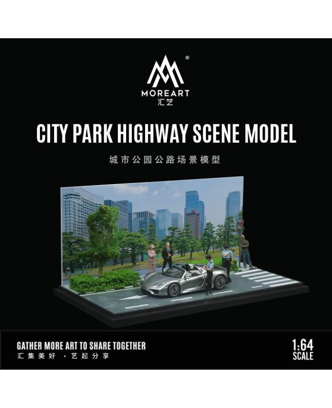 (預訂 Pre-order) MoreArt 1/64 CITY SCENE MODEL CITY PARK HIGHWAY SCENE MODEL MO901313