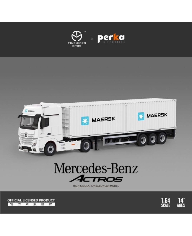 (預訂 Pre-order) TimeMicro & Perka 1/64 Benz Actors MAERSK  / ONE (Diecast car model) TM646710 MAERSK