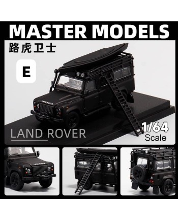 (預訂 Pre-order) Master 1/64 LandRover Defender 110 (Diecast car model) 限量299台 Matte Black 配件版