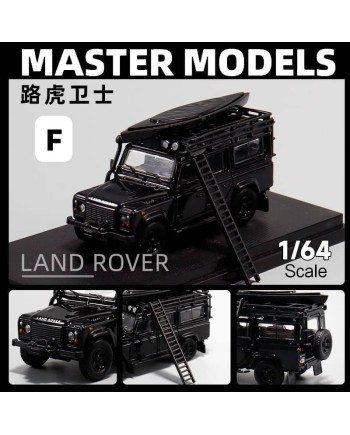 (預訂 Pre-order) Master 1/64 LandRover Defender 110 (Diecast car model) 限量299台 Gloss black 配件版