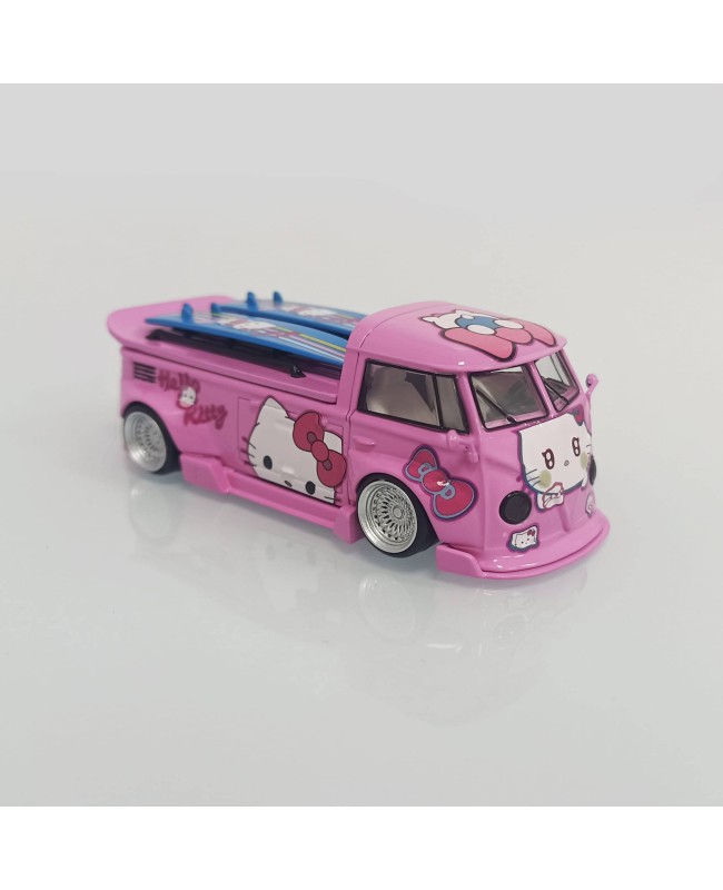 (預訂 Pre-order) LMLF 1/64 VW T1 pickup (Diecast car model) Hello kitty