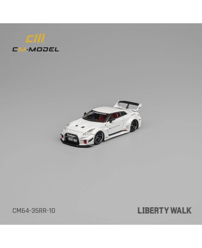 (預訂 Pre-order) CM Model 1/64 CM64-35RR-10 Nissan LBWK Supersilhouette 35GT-RR White (Diecast car model)
