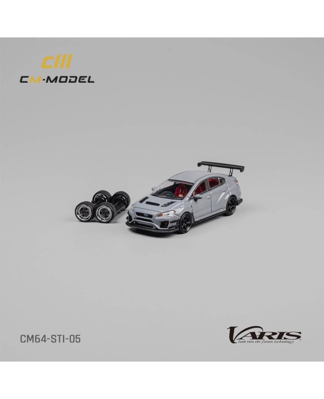 (預訂 Pre-order) CM Model 1/64 CM64-STI-05 Subaru STI Varis Widebody 1.0 Gray (Diecast car model)