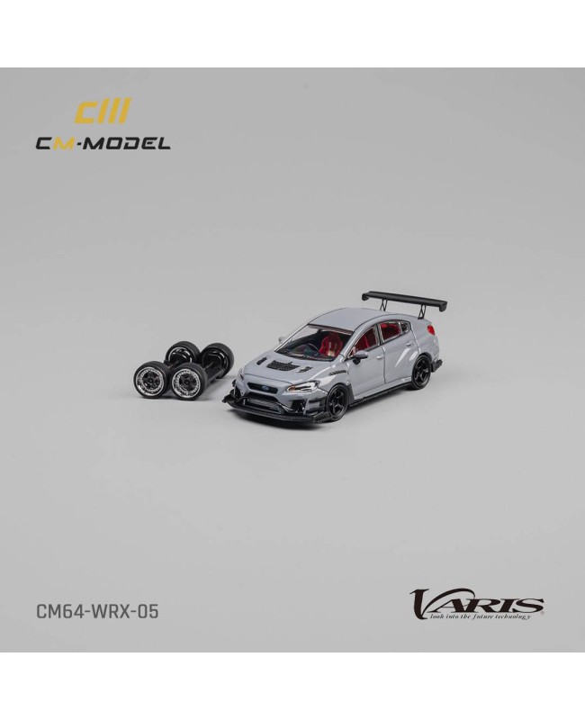 (預訂 Pre-order) CM Model 1/64 CM64-WRX-05Subaru WRX Varis Widebody 2.0 Gray (Diecast car model)