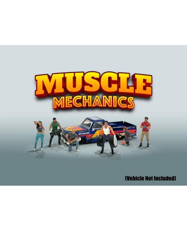 (預訂 Pre-order) American Diorama AD-2417 1:64 Figure Set: Muscle Mechanics