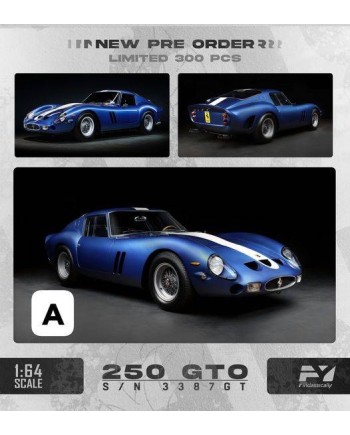 (預訂 Pre-order) Finclassically 1/64 250 GTO (Diecast car model) 限量300台 3387GT Gentian Blue