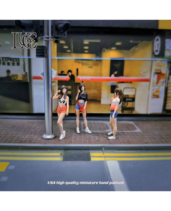 (預訂 Pre-order) Lucky Studio 1/64 Shorts Girls Three figurine set LK2024071218