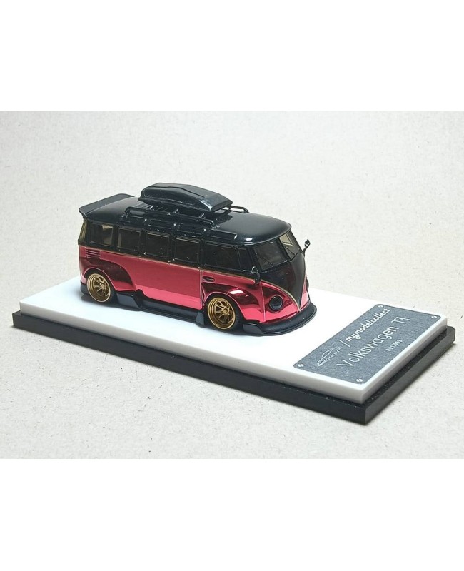 (預訂 Pre-order) MC 1/64 MC640014A 1/64 VW T1 電鍍紅 (Chrome Red) (Diecast car model)