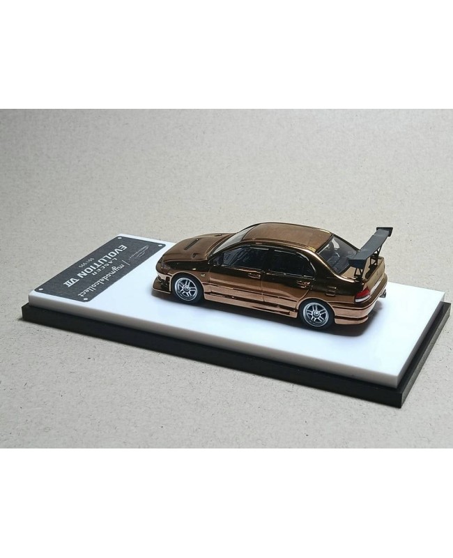 (預訂 Pre-order) MC 1/64 MC640015A —-Mitsubishi Evolution EVO VII 電鍍銅 (Chrome Copper) (Diecast car model)