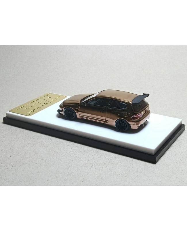 (預訂 Pre-order) MC 1/64 MC640013A-CIVIC EG6 電鍍銅 (Chrome Copper) (Diecast car model)