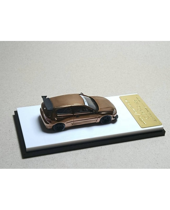 (預訂 Pre-order) MC 1/64 MC640013A-CIVIC EG6 電鍍銅 (Chrome Copper) (Diecast car model)