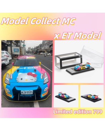 (預訂 Pre-order) ET Model x Model Collect MC 1:64 GT-R R35 LB 1.5 Colorful Kitty (Diecast car model) 限量799台