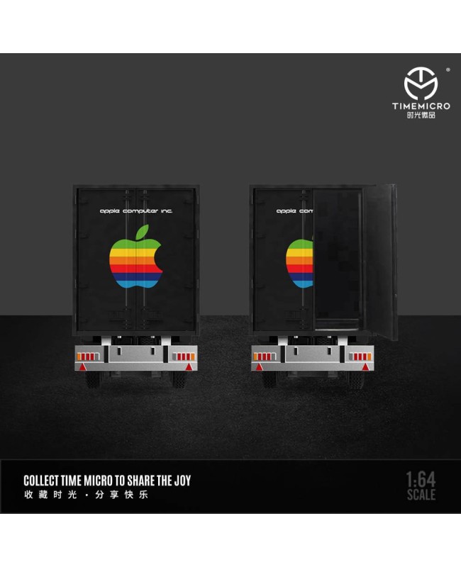 (預訂 Pre-order) TM 1/64 Scania Container truck White Apple / Black Apple (Diecast car model) TM644011 Black Apple