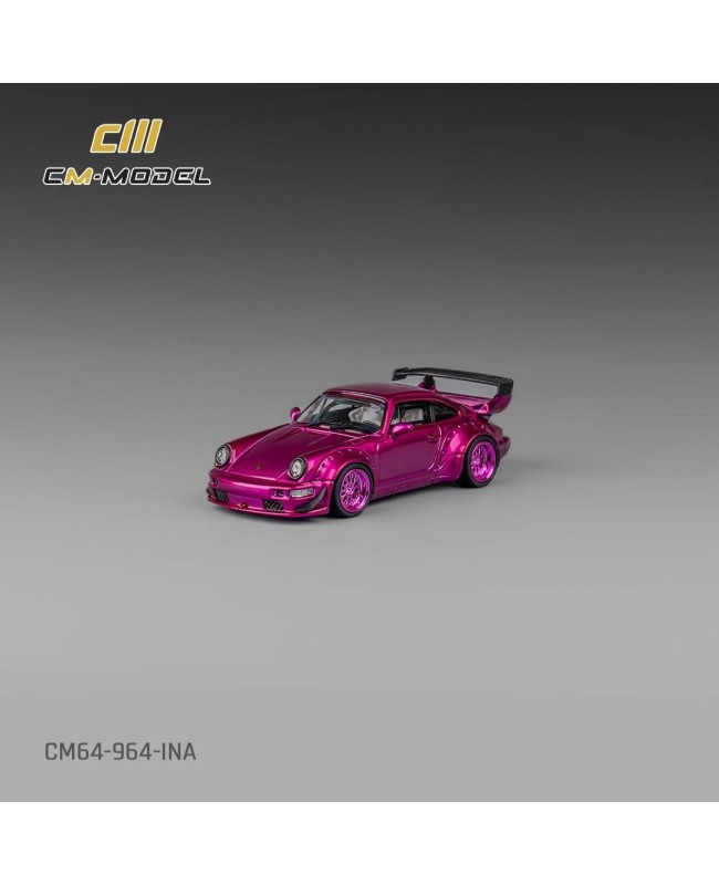 (預訂 Pre-order) CM Model 1/64  Porsche 964 / 993 (Indonesia Exclusive) (Diecast car model) CM64-964-INA - 964 Metallic Purple
