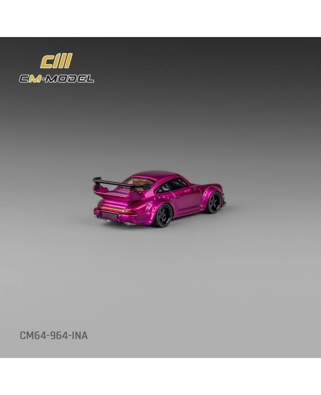 (預訂 Pre-order) CM Model 1/64  Porsche 964 / 993 (Indonesia Exclusive) (Diecast car model) CM64-964-INA - 964 Metallic Purple