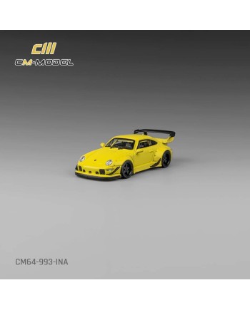 (預訂 Pre-order) CM Model 1/64  Porsche 964 / 993 (Indonesia Exclusive) (Diecast car model) CM64-993-INA - 993 Yellow